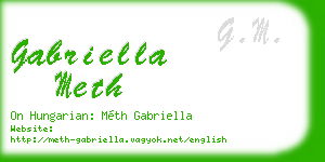 gabriella meth business card